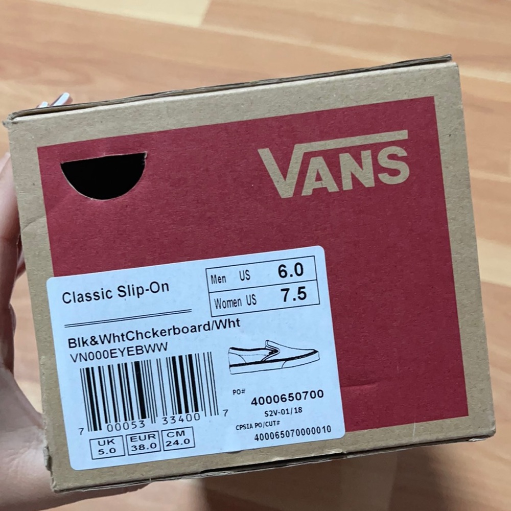 Checkered Slip On Vans Good Condition